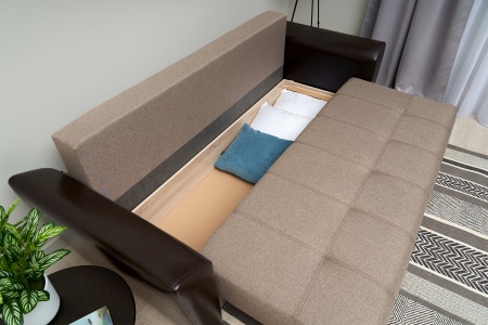 Диван еврокнижка Амстердам бежевый