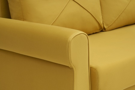 Диван еврокнижка Лира горчичный