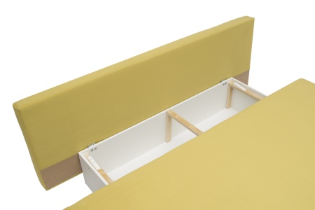 Диван еврокнижка Нео горчичный