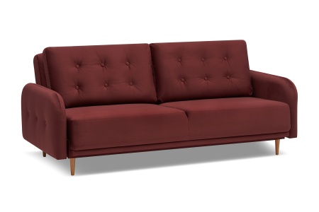 Диван книжка Париж бордовый