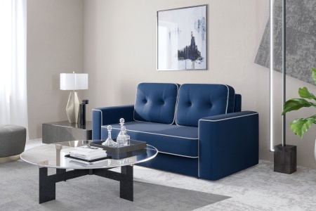 Диван еврокнижка Берген темно-синий