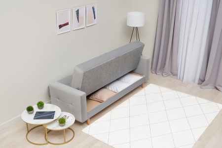 Диван книжка Фиеста серый