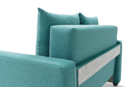 Диван Бруно рогожка зеленая