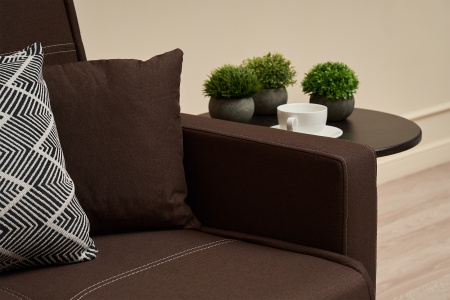 Диван книжка Прайм коричневый