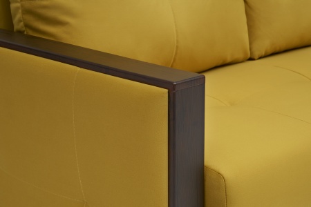 Диван еврокнижка Инсайд горчичный