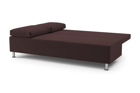 Диван еврокнижка Канна велюр коричневый