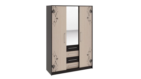 Шкаф-Купе Мадлен Венге Цаво/Дуб Белфорт с Рисунком (Ш-1506 х В-2203 х Г-560 мм)