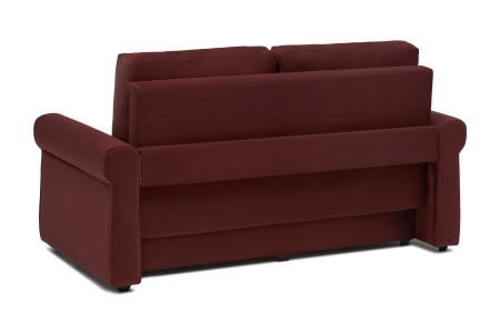 Диван еврокнижка Лира бордовый