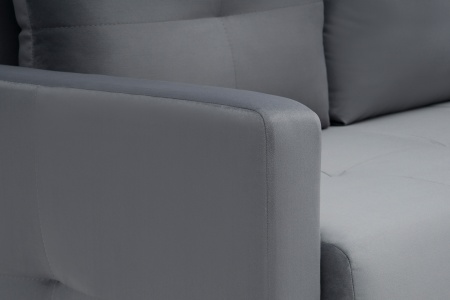 Диван шагающая еврокнижка Вита темно-серый