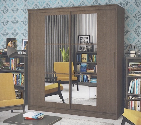 Шкаф-Купе Барселона №208 Разные Цвета (Д-1500/1700/2000 х  В-2200 х Г-600 мм)