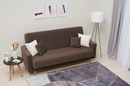 Диван книжка Фиеста светло-коричневый