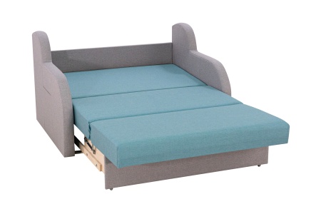 Диван аккордеон Ремикс 2 серо-голубой