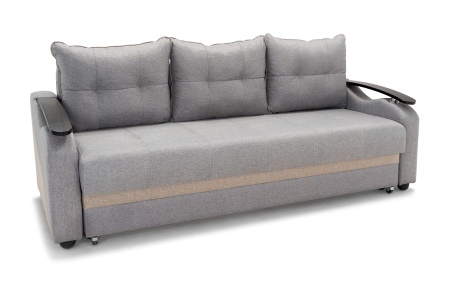 Диван еврокнижка Венеция серый