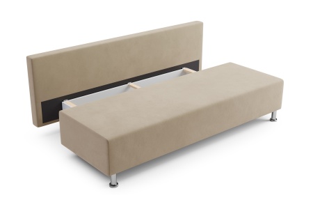 Диван еврокнижка Канна велюр бежевый