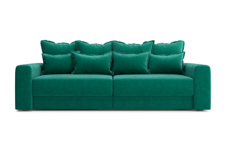 Диван тик-так Омега изумрудный