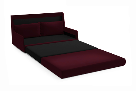 Диван откидной Немо бордовый