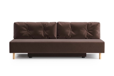 Диван еврокнижка Хольми коричневый