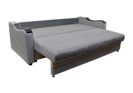 Диван еврокнижка Волна серый