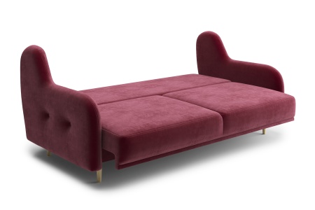 Диван книжка Глосс бордовый