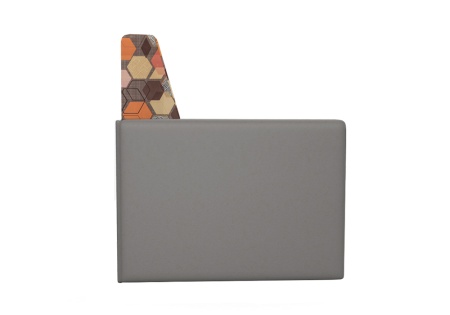 Диван выкатной Виктория-5 с узором коричневый